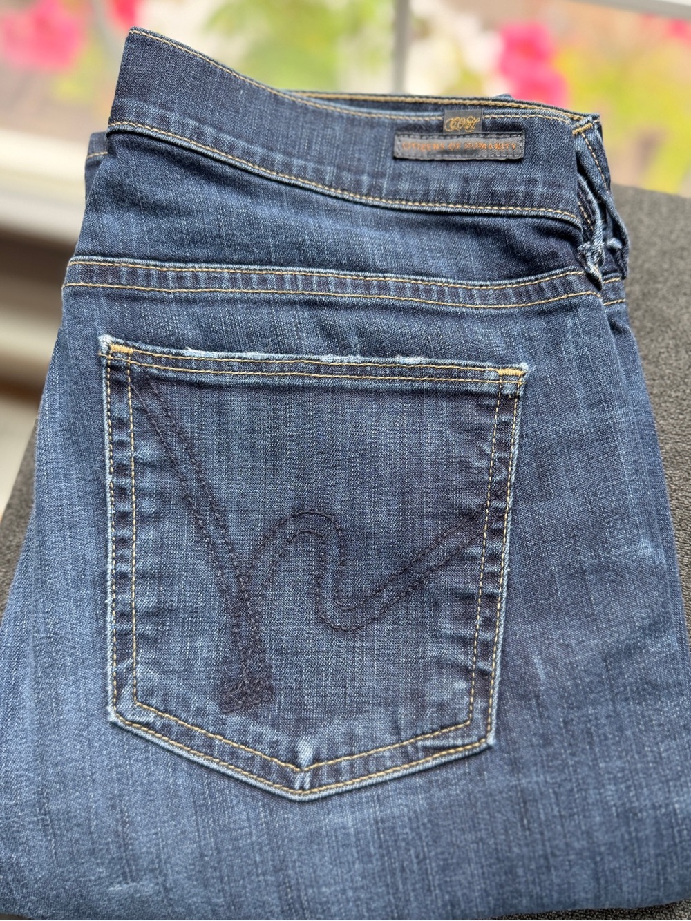 Citizens of Humanity Ava Low Rise Slim Straight Jeans 26 USA